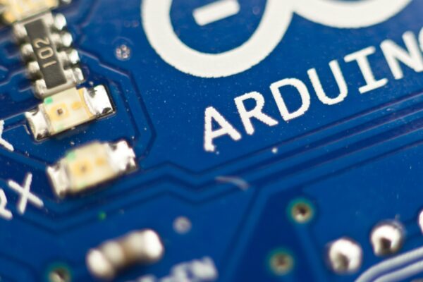 Close-up of Arduino Board